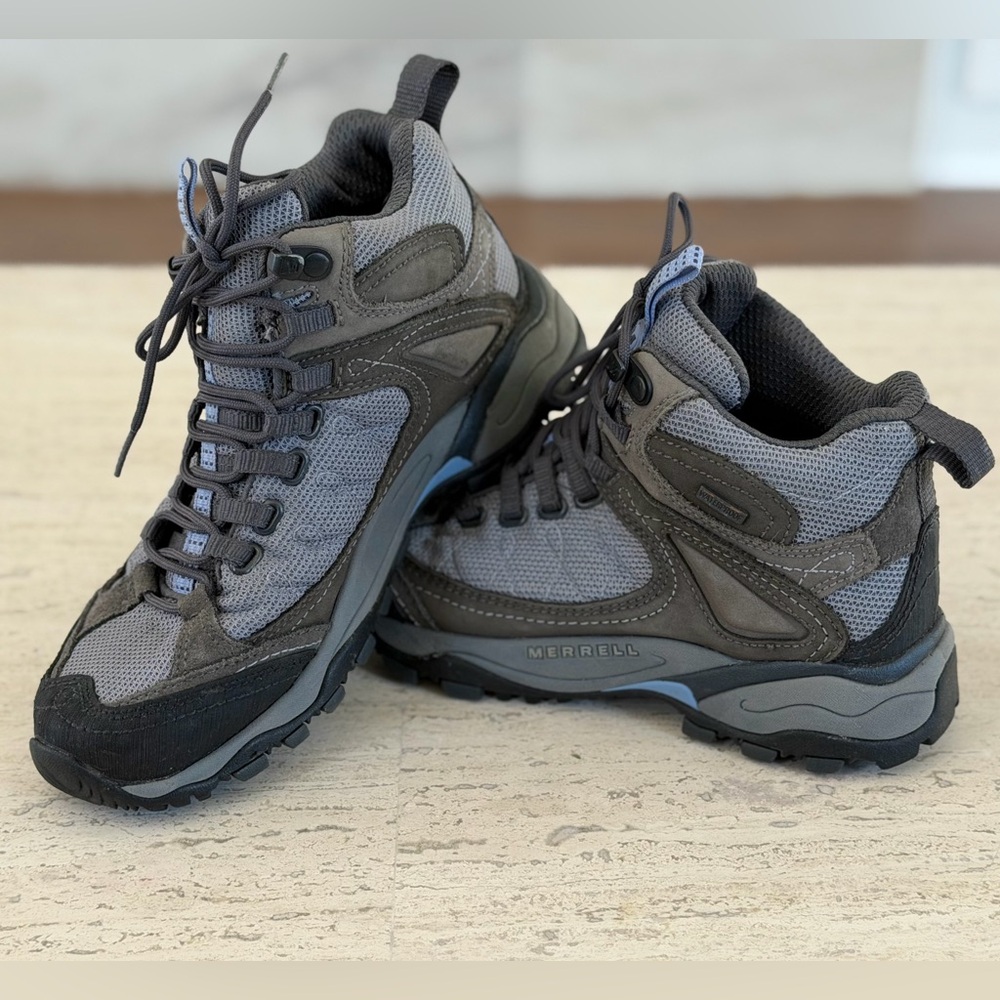 Merrell Pandora Breeze Waterproof Hiking Boots in Dark Shadow | Size Women’s 6 M - Picture 11 of 11